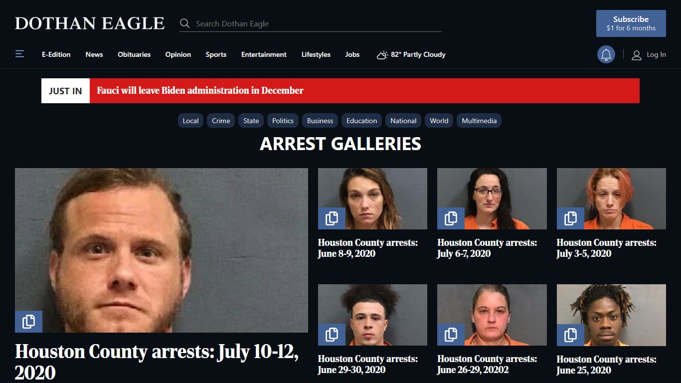 Arrest Galleries | dothaneagle.com